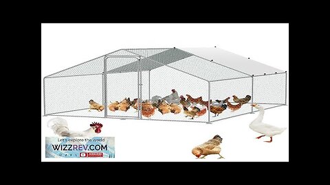 VEVOR Large Metal Chicken Coop 9.8x12.9x6.5 ft Walk-in Chicken Runs for Yard Review