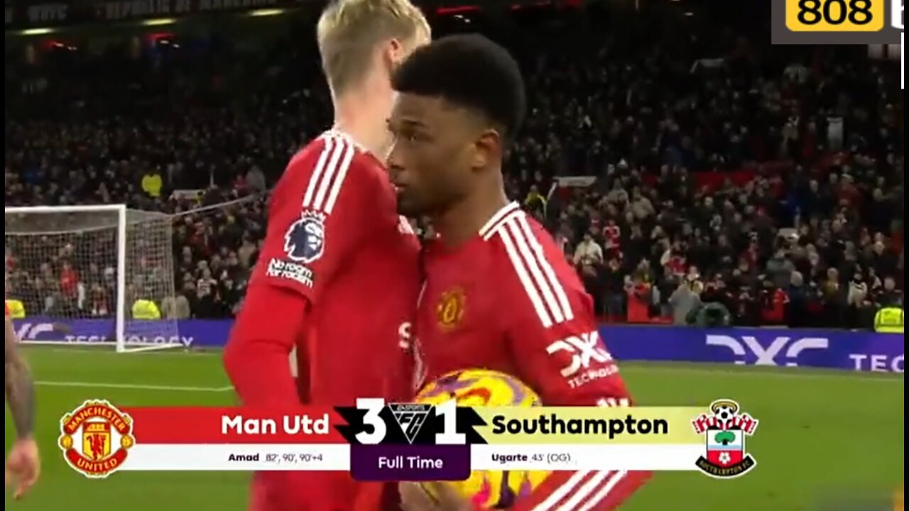 Manchester United 3 - Southampton 1 EXTENDED HIGHLIGHTS.