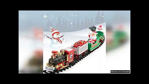 Christmas Train Set Electric Train Toy With Sound Light Railway Tracks Review