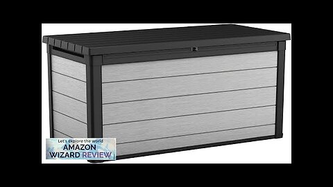 Keter Denali 200 Gallon Resin Large Deck Box for Patio Furniture Cushion Review