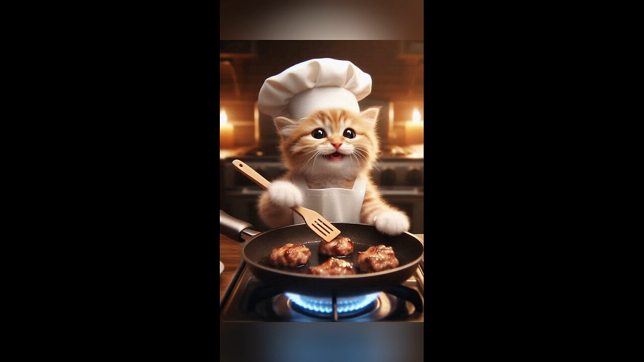 cat cooking #1