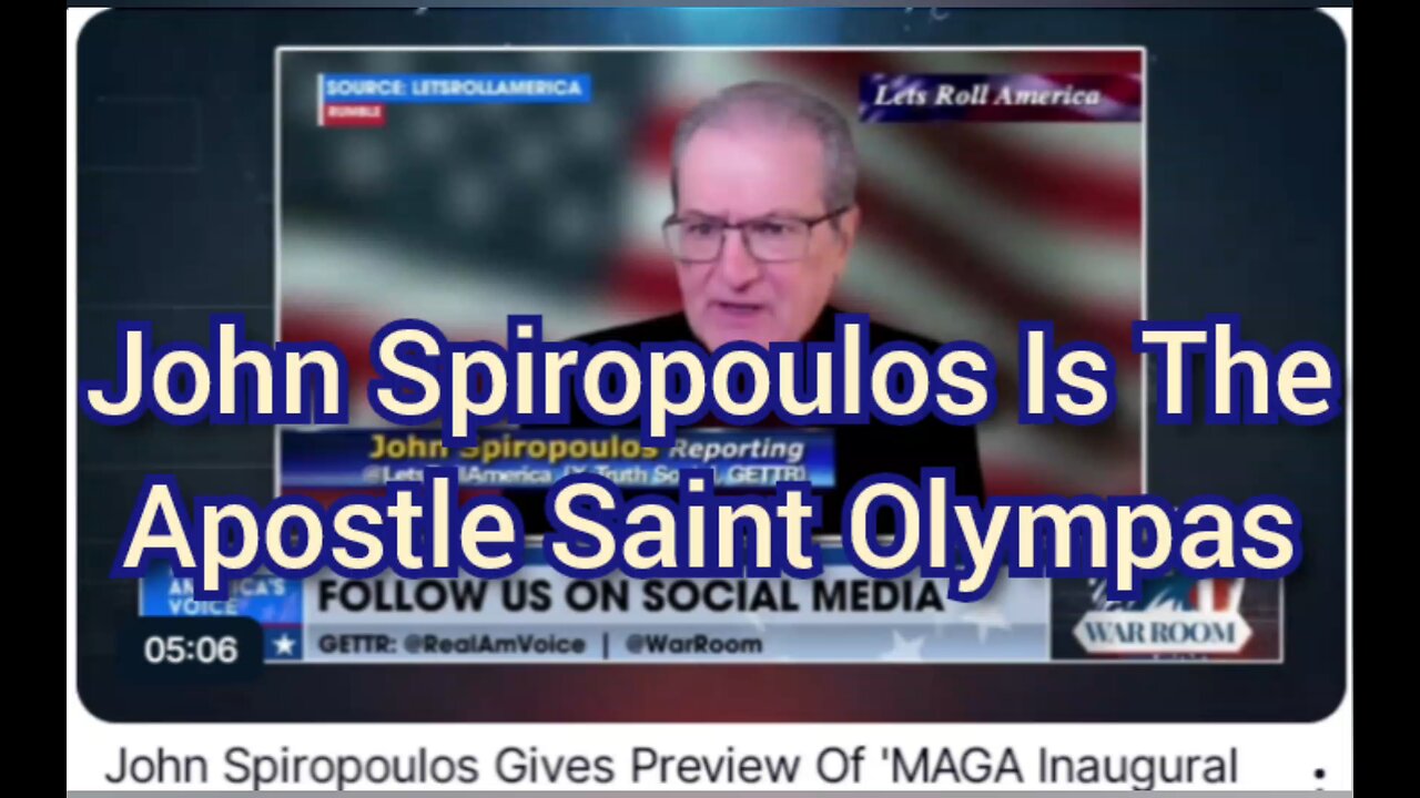 John Spiropoulos Is The Apostle Saint Olympas