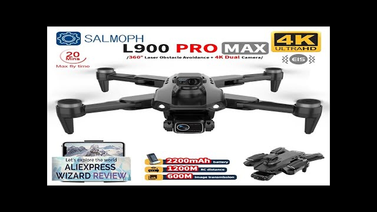 L900 Pro MAX GPS Drone 4K Professional HD Dual Camera 5G Wifi Review