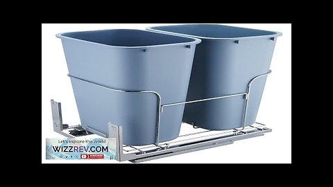 VEVOR Pull-Out Trash Can 35Lx2 Double Bins Under Mount Kitchen Waste Container Review