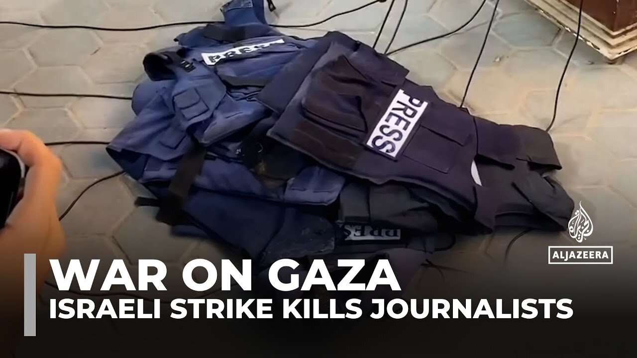 Five journalists killed in Israeli strike near hospital, authorities say