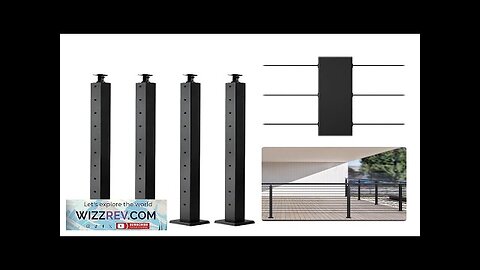 VEVOR 4-Pack Cable Railing Post 36" x 2" x 2" Steel Horizontal Review