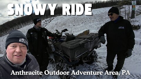 Snowy Ride at Anthracite Outdoor Adventure Area, PA - Fresh snow!