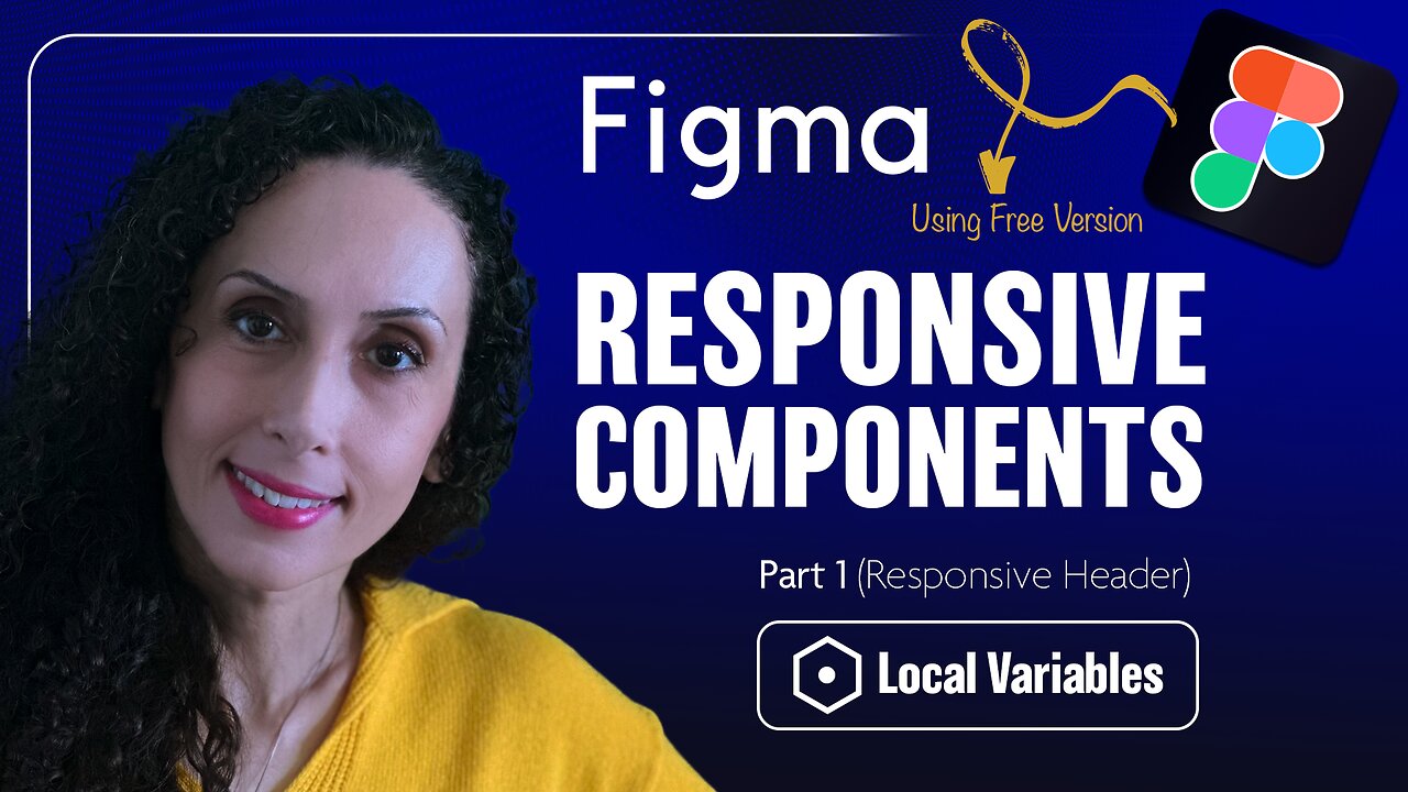 Figma Tutorial: How to Build a Responsive Header with Local Variables | Step-by-Step