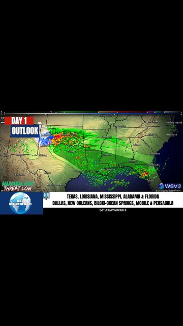 🌪️ Severe Storms Tonight: Hail & Tornado Risk! 3/8/25 #shorts #weatherupdate #severeweather