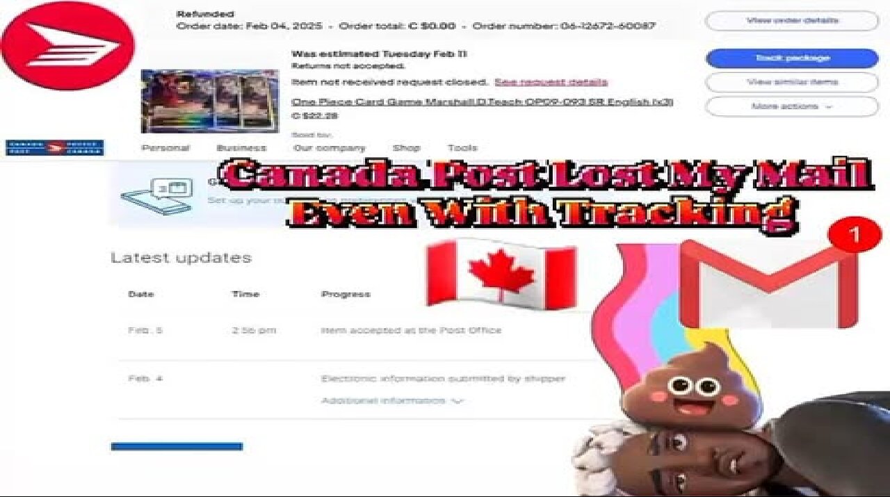 Canada Post Lost My Mail With Tracking