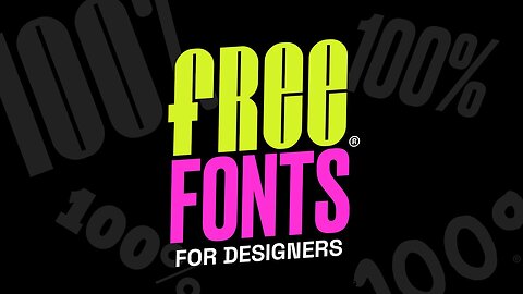 Best 100% Free Fonts For Designers & Logo Design! (2025)