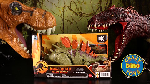 Jurassic World Chaos Theory Wild Roar Kentrosaurus Unboxed 2025 T-Rex Dinosaur Battles @target