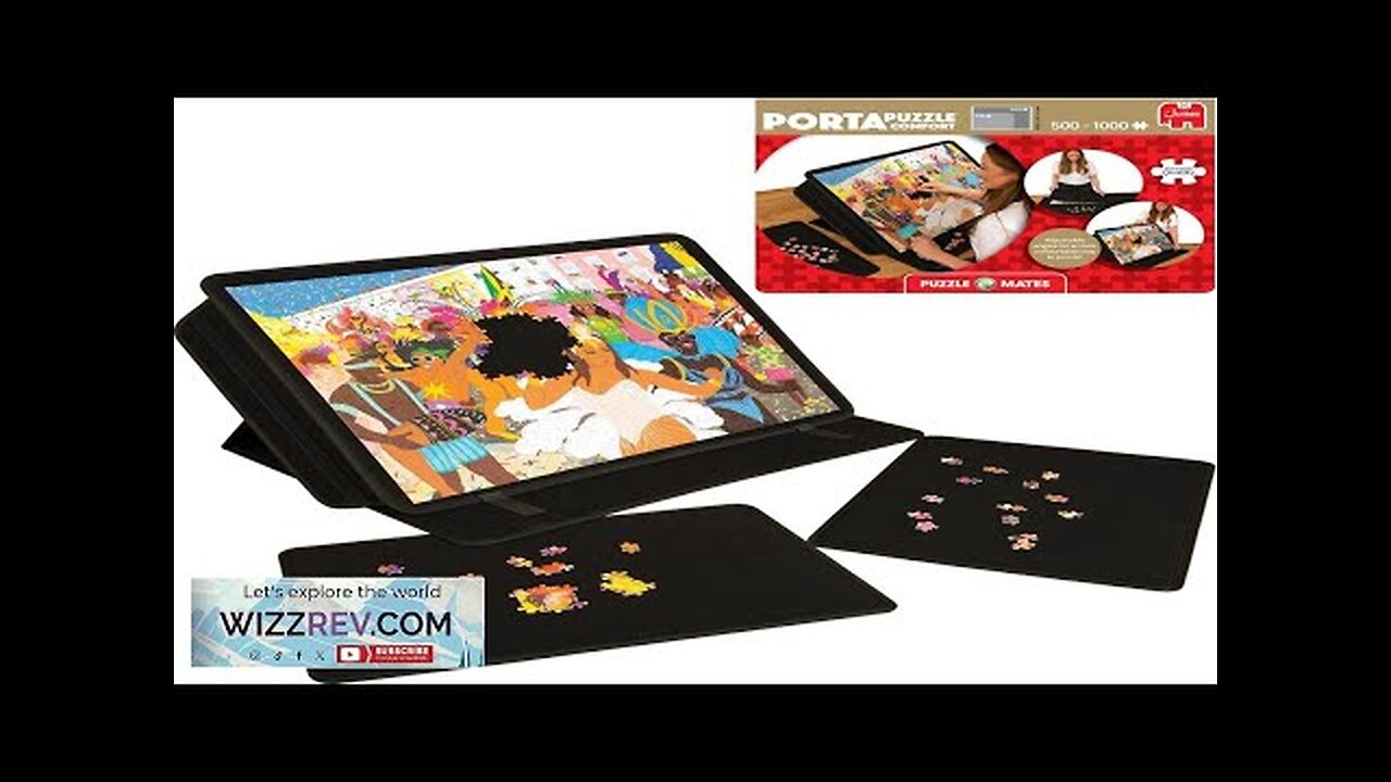 Jumbo Portapuzzle Comfort Non-Slip Felt Portable Jigsaw Puzzle Board with Adjustable Review