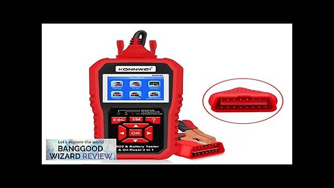 KONNWEI KW890 3in1 OBD2 12V Automotive Fault Diagnosis Scanner Instrument Battery Tester Review