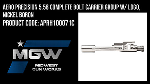 Aero Precision 5.56 Complete Bolt Carrier Group w/ Logo, Nickel Boron - APRH100071C