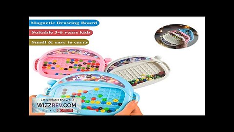 1 PCS Children's Magnetic Doodle Board with Pen & Beads Drawing Toy Review