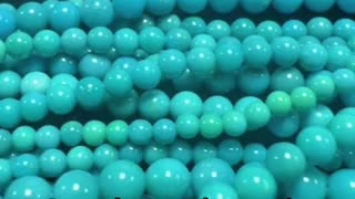 250120-6 Smooth natural turquoise bead string used for making jewelry