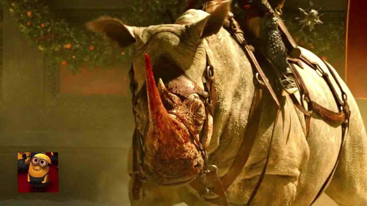 Gladiator II (2024) - BADASS WAR RHINO!!! Scene