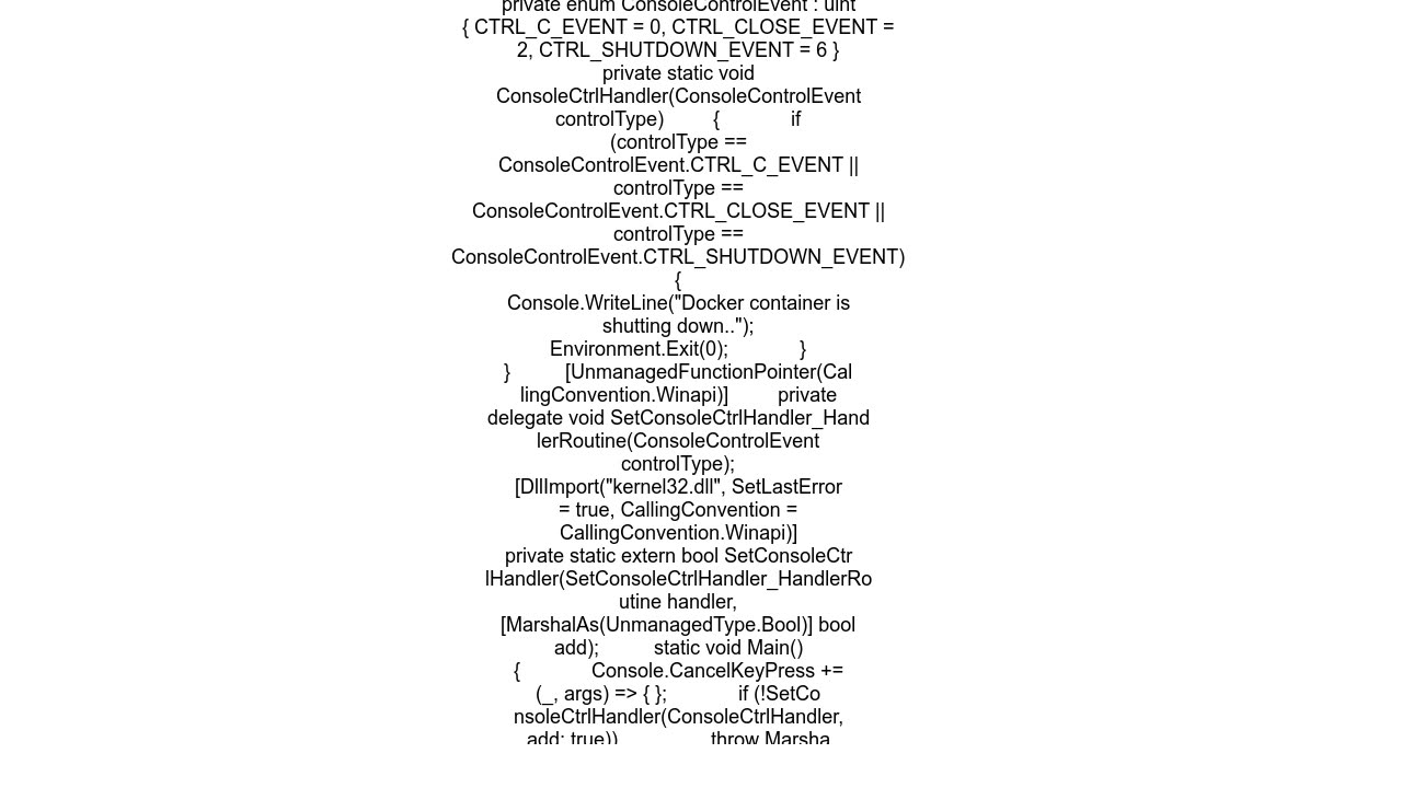 Can a .NET Core application on Windows trap a SIGTERM event