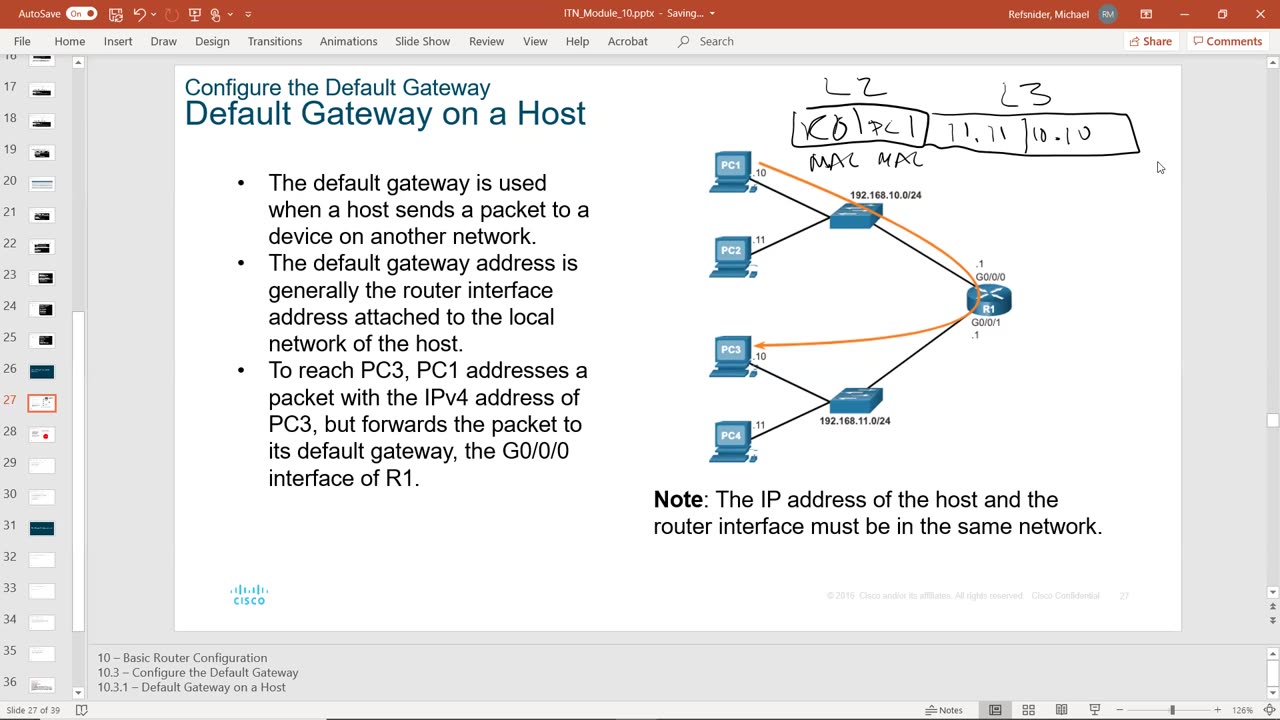CCNAv7 - Chapter 10.3 - Lecture