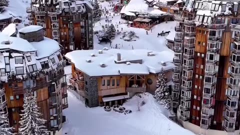 Avoriaz is a picturesque ski resort located in the French Alps.