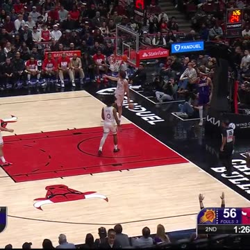 NBA - DBook gets the and-1 to go from behind the hoop 😲