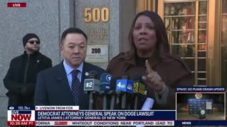 NY AG Letitia James goes on angry, unhinged rant against Trump and Elon over cutting funds