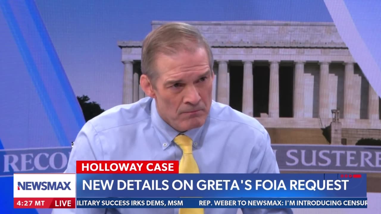 Chairman Jordan on The Record with Greta Van Susteren