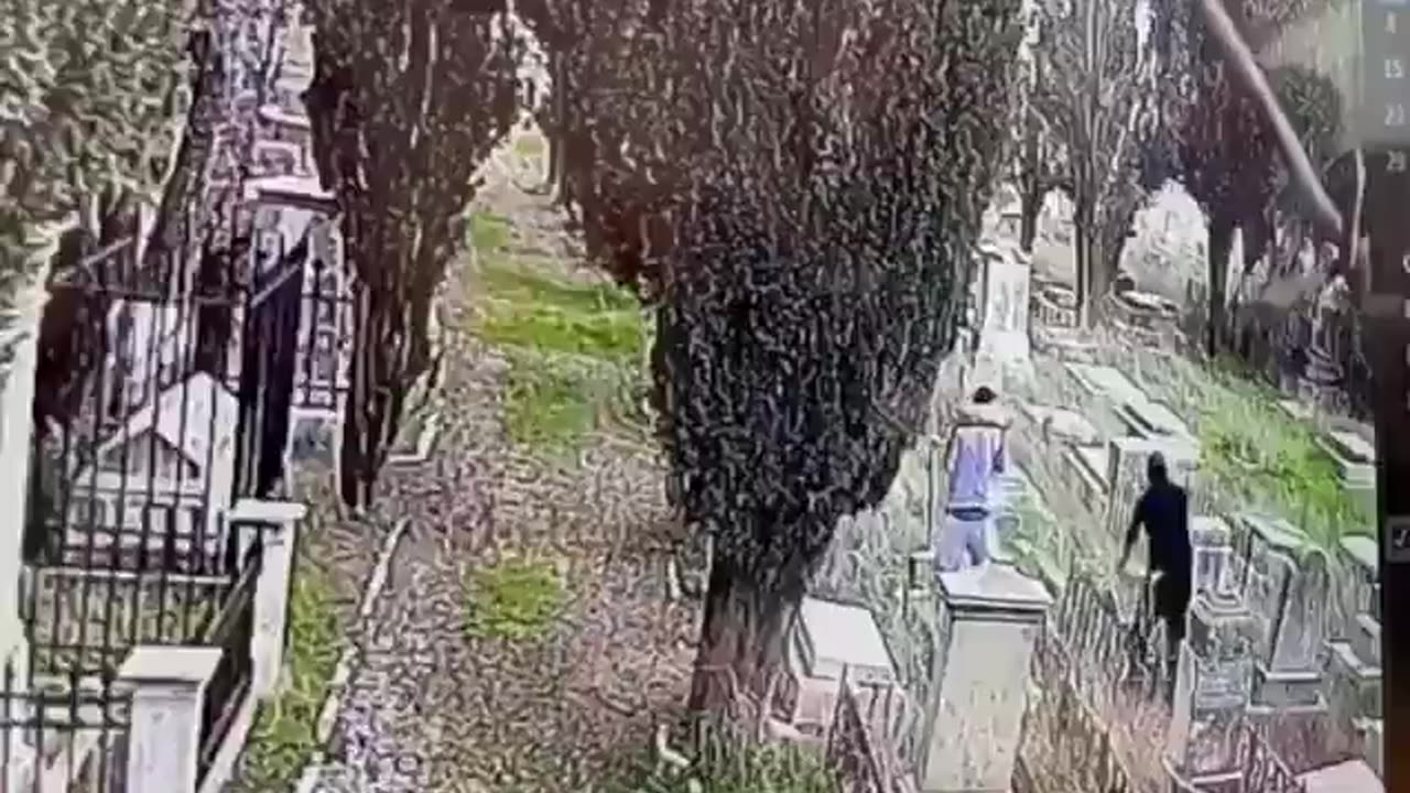Israeli Jews smashing Christian graves in Jerusalem