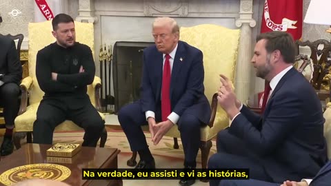 Trump and Vance discuss with Zelensky [Subtitled]