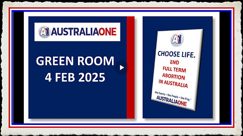 AustraliaOne Party - The Green Room (4 February 2025 - 8 00pm AEDT)