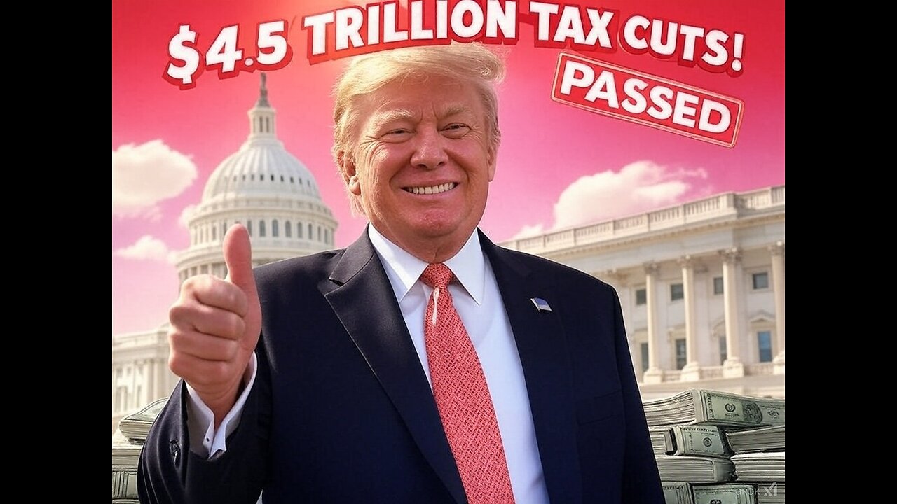 Trump’s $4.5 TRILLION Tax Cut Plan PASSES! No Taxes on Tips, Overtime & Social Security!