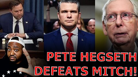 Pete Hegseth DEFEATS Mitch McConnell To Become Defense Secretary After JD Vance Tiebreaking Vote!