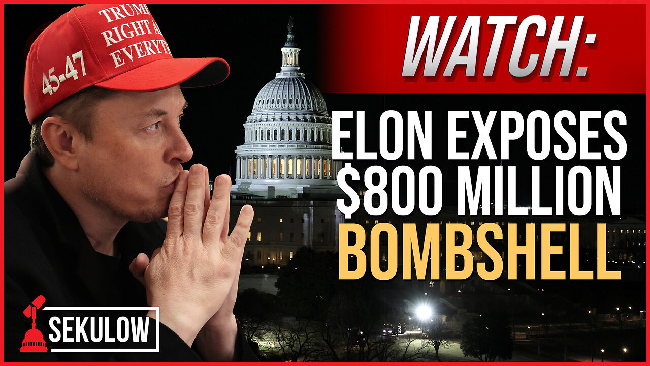 WATCH: Elon Exposes $800 Million Bombshell