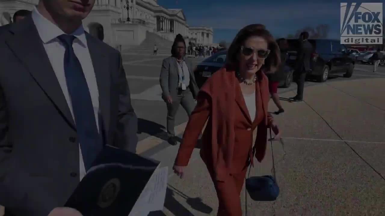 ‘I’m a Little Bit Late’: Pelosi Dodges Question on Violence at Tesla Dealerships