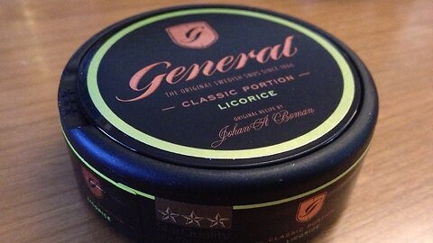 General Licorice Orignal Portion (Discontinued) Snus Review