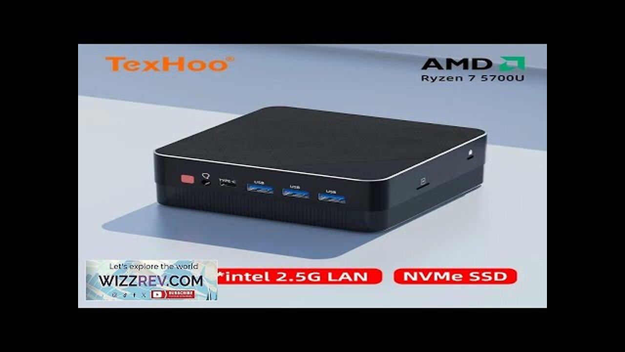 TexHoo Four Display Mini PC AMD RYZEN 7 4800H 5700U 5500U Pocket Review