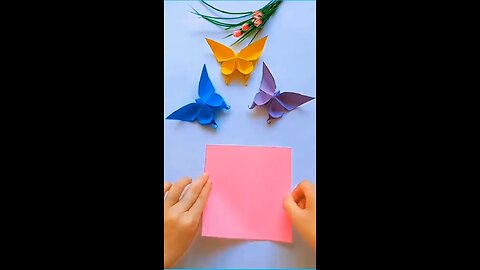 DIY Paper Craft: Easy Origami Butterfly 🦋✨" #PaperCraft #Origami #DIY #Crafting #PaperArt