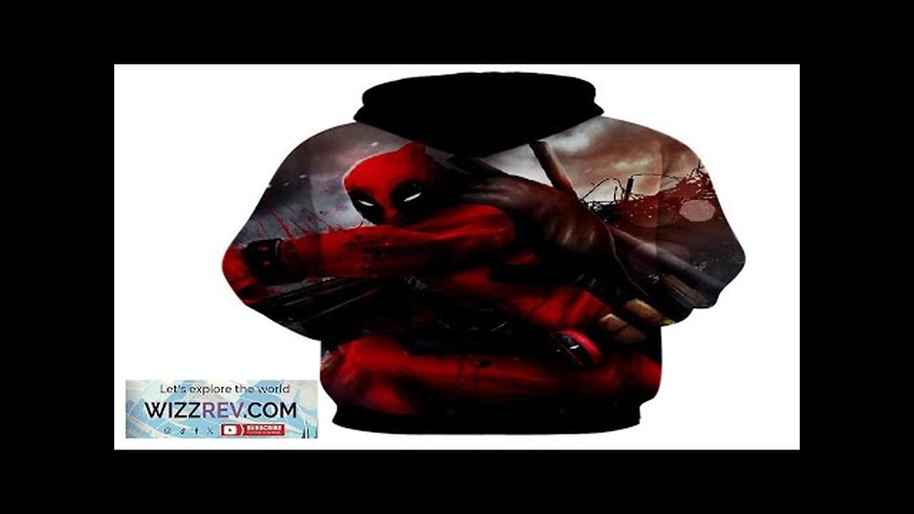 Bloody Deadpool Fighting Battle Painting Design Print Hoodie Review