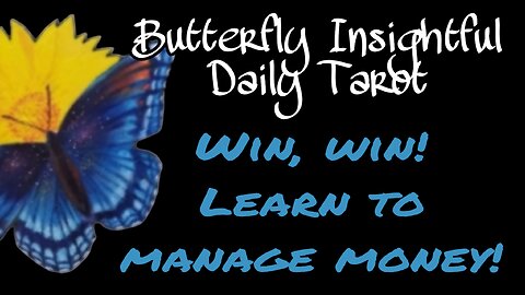 Butterfly Insightful Daily Tarot - win, win, change your relationship with money and treat yourself!