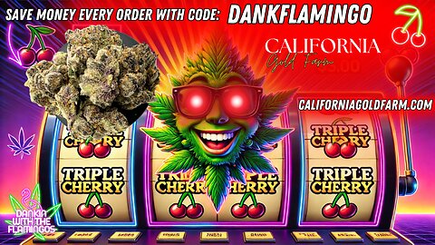 Toking Up Triple Cherry from California Gold Farms! Dankin with the Flamingos Review!!