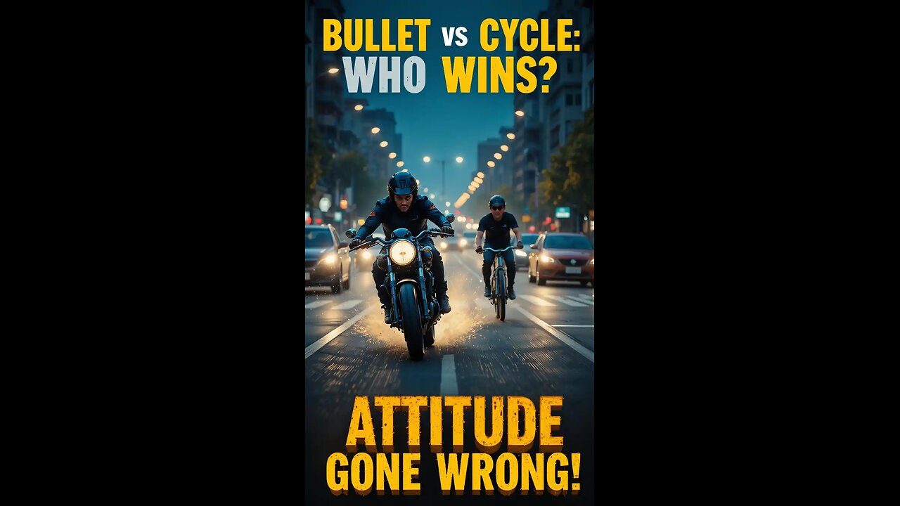 Bullet vs Cycle: Attitude Ka Asli Result! 😱🔥" #RishiRisk #BulletVsCycle 🚲🔥