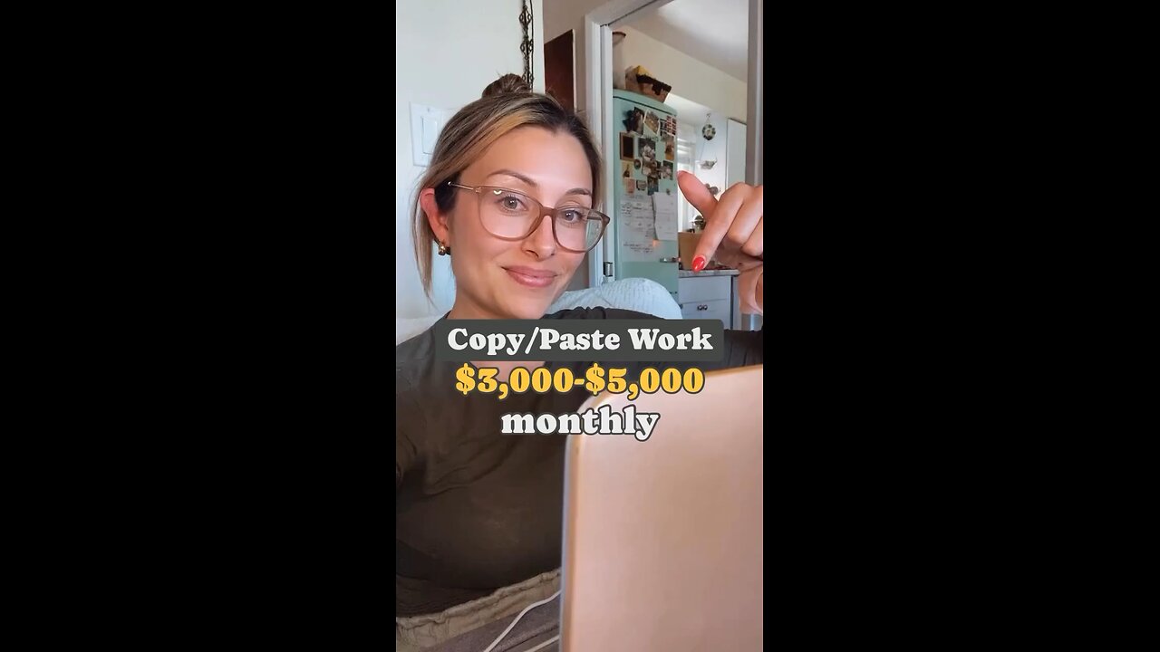 copy/ paste work $5000 monthly