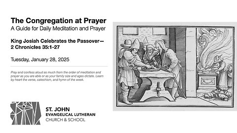 King Josiah Celebrates the Passover—2 Chronicles 35:1-27