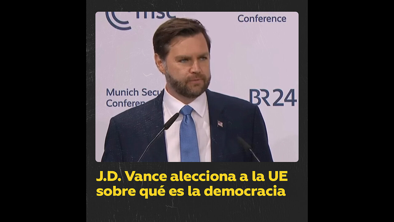 J.D. Vance alerta a Europa del declive sus valores democráticos