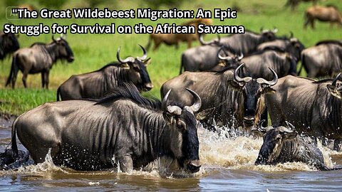 "The Great Wildebeest Migration: Survival in the Wild | Nature's Epic Journey"