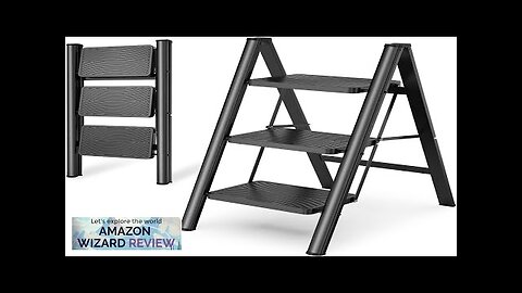 HBTower Step Ladder 3 Step Folding Small Step Stool for Adults Closet Review