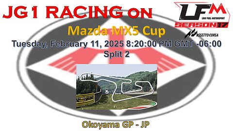 JG1 RACING on LFM - Mazda MX5 - Okoyama GP - JP - Split 2