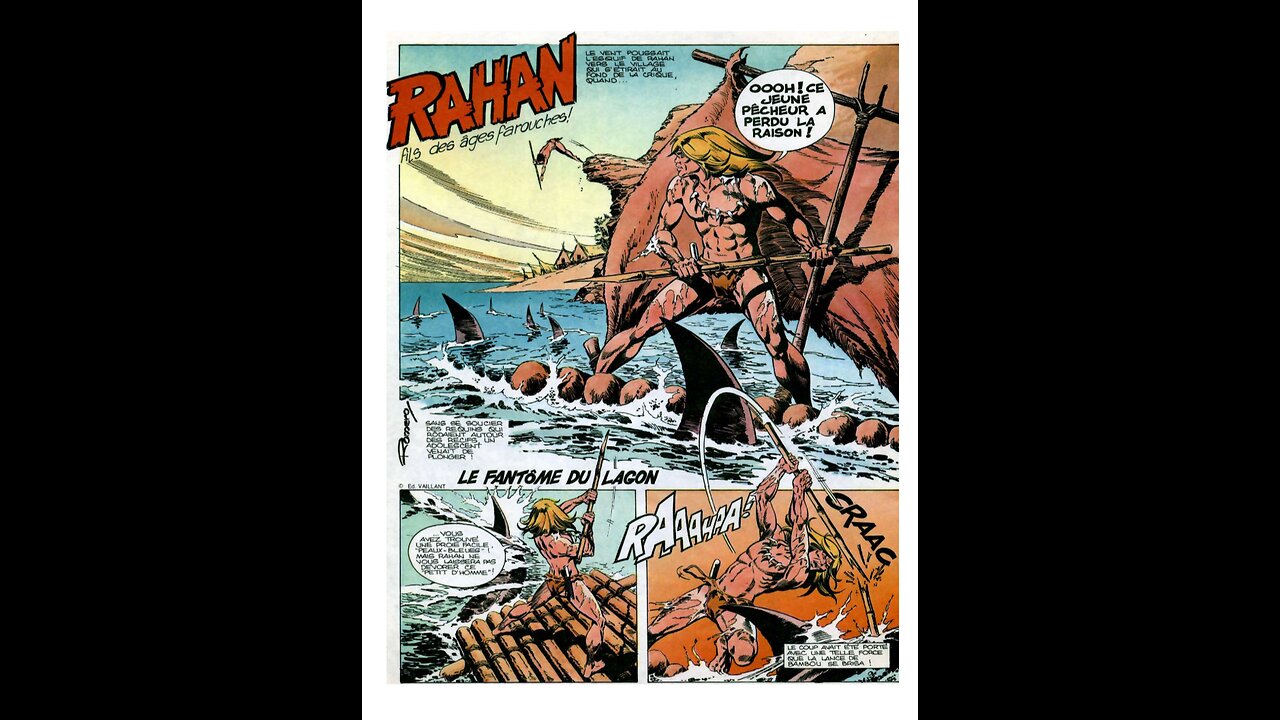 Rahan. Episode 145. By Roger Lecureux. The Phantom of the Lagoon. A Puke(TM) Comic.