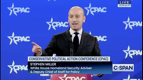 White House Deputy Chief of Staff Stephen Miller at CPAC